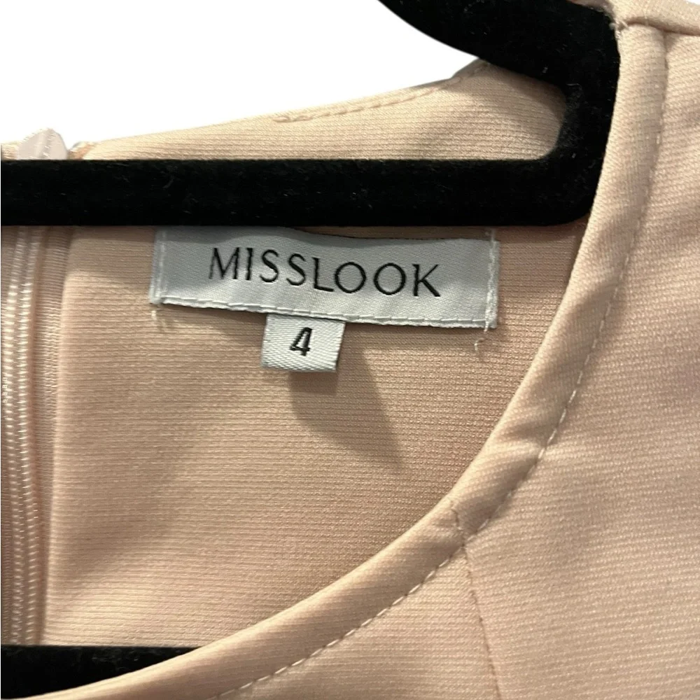 Set Of 2 Dresses MISSLOOK  Rewind Size 4 Buttoned Mini Dresses Sleeveless Halter - Picture 10 of 13